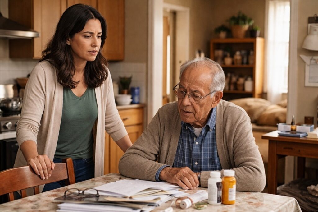When Should You Worry About an Aging Parent at  Home?